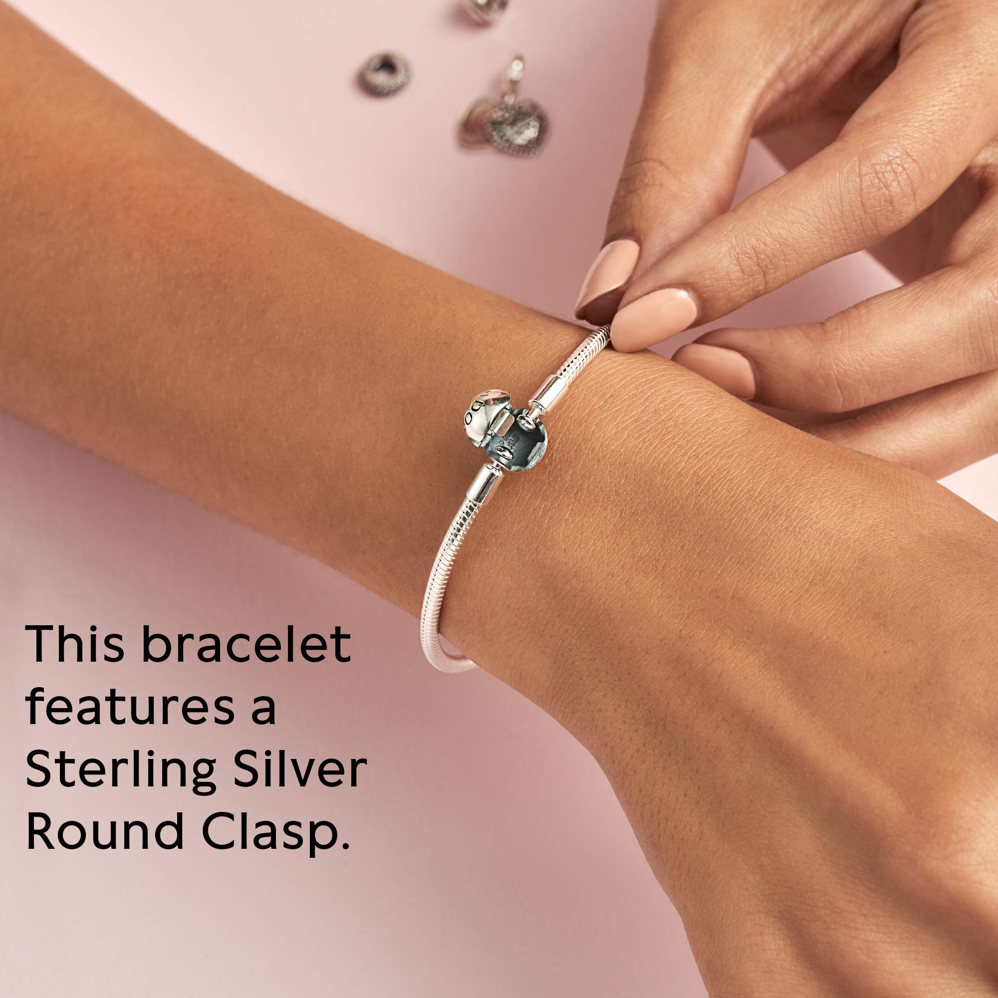 Foto 6 pulgar | Pulsera Pandora Moments Snake Chain, 7,5 Cm, Plata De Ley - Venta Internacional.