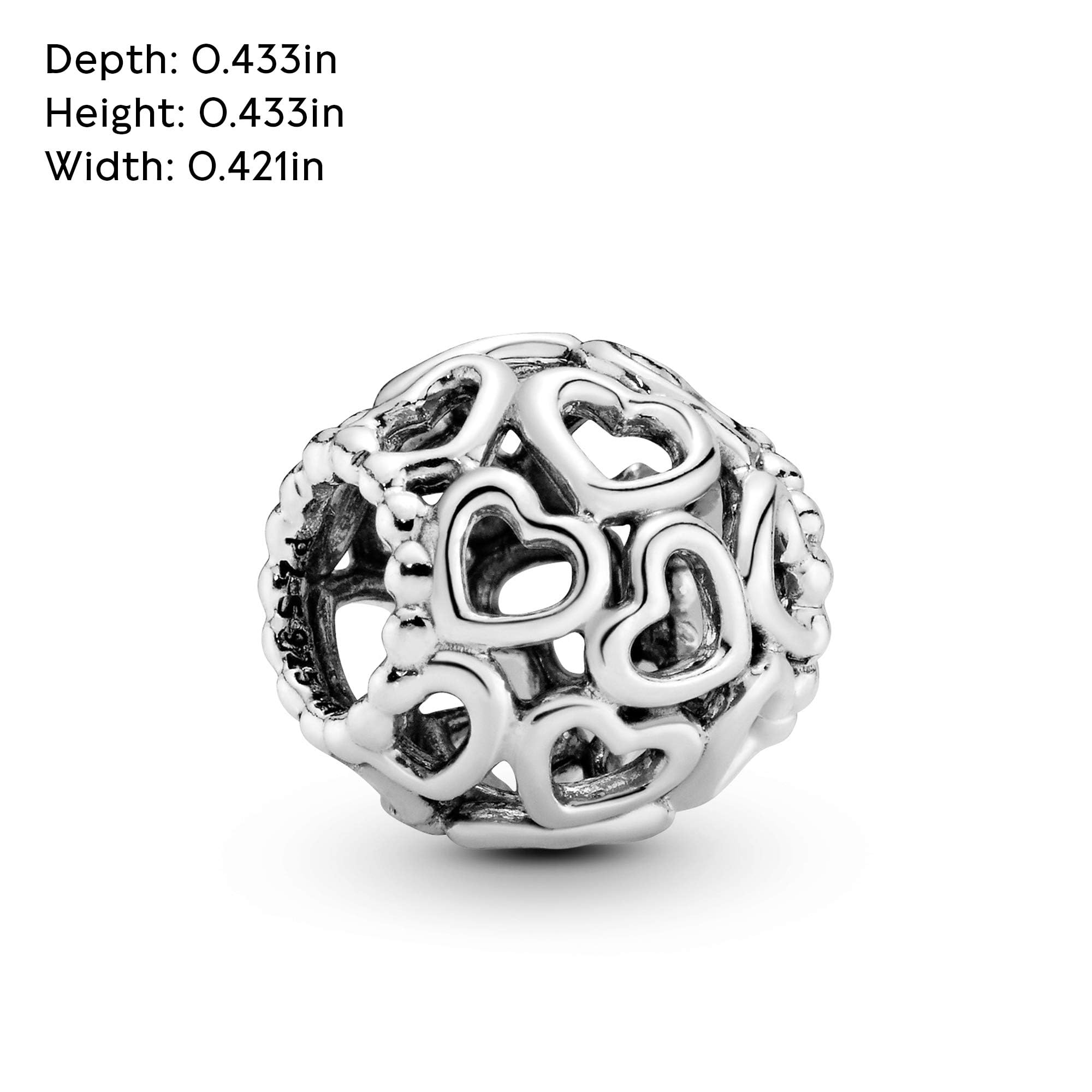 Foto 7 pulgar | Pulsera Con Dijes Pandora Hearts All Over Para Mujer - Venta Internacional.