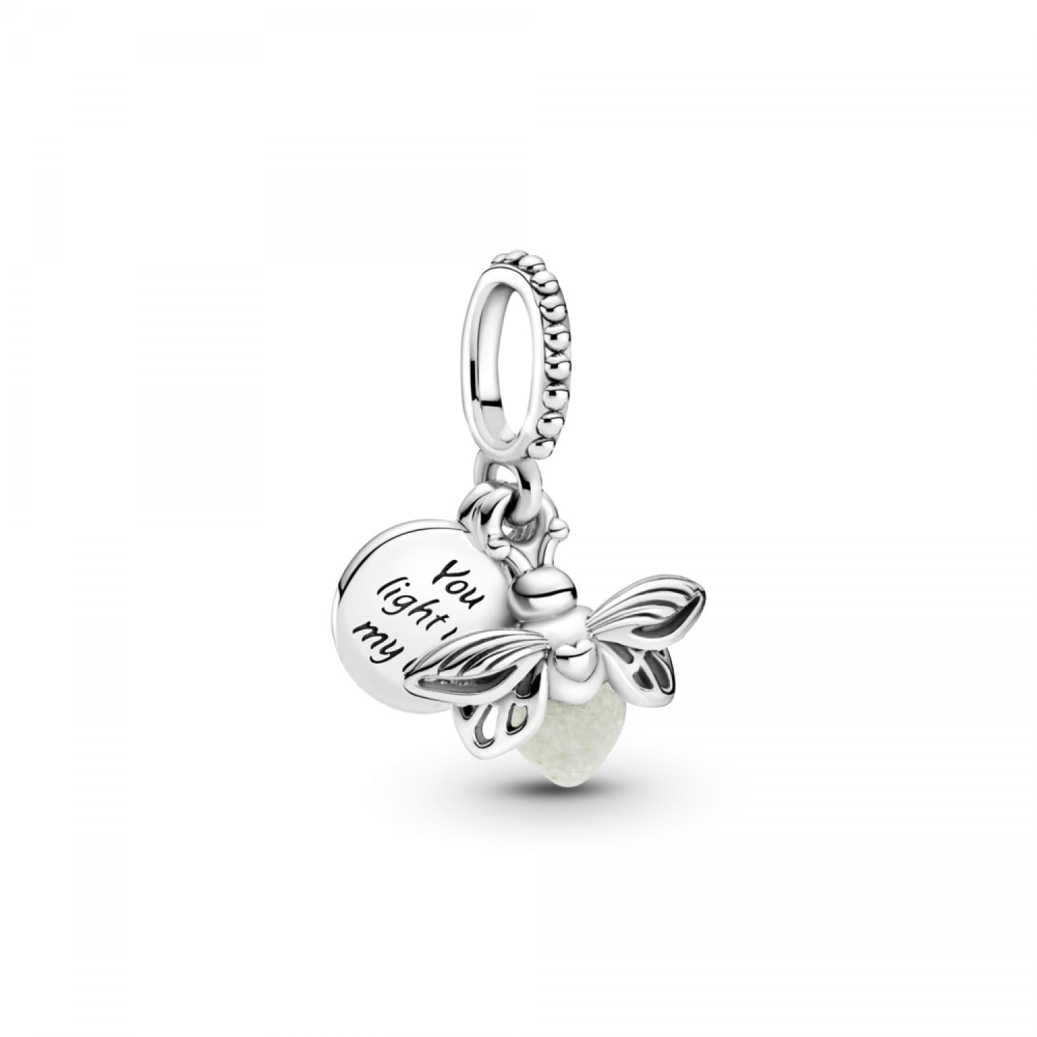 Foto 2 pulgar | Colgante Charm Pandora Con Forma De Luciérnaga Que Brilla En La Oscuridad, Plata 925 - Venta Internacional.