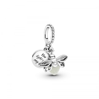 Foto 1 | Colgante Charm Pandora Con Forma De Luciérnaga Que Brilla En La Oscuridad, Plata 925 - Venta Internacional.