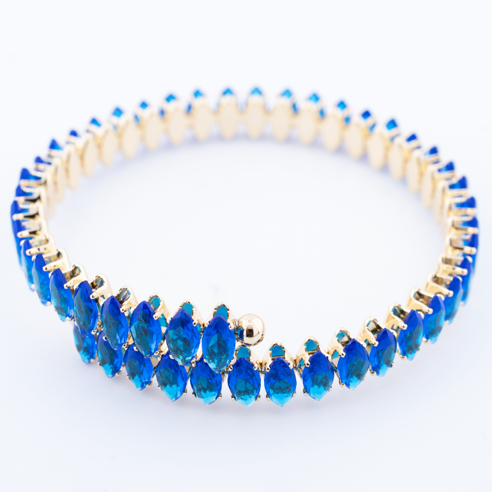 Foto 1 | Brazalete Con Zirconias Completa The Golden Store Chapa De Oro 18k