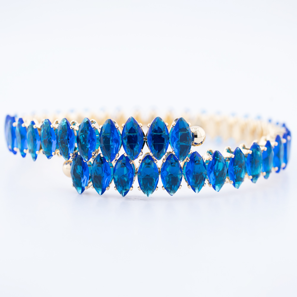 Foto 2 | Brazalete Con Zirconias Completa The Golden Store Chapa De Oro 18k