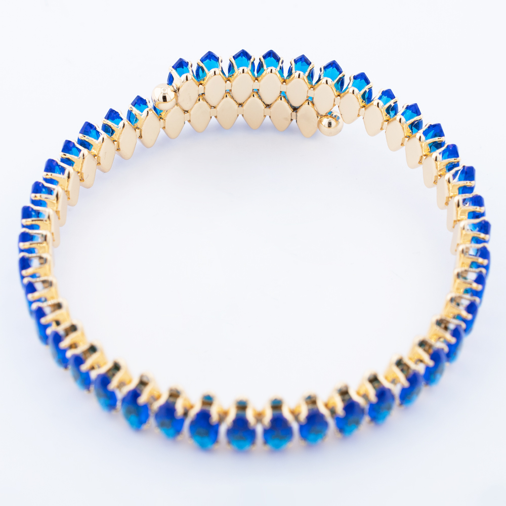 Foto 4 pulgar | Brazalete Con Zirconias Completa The Golden Store Chapa De Oro 18k