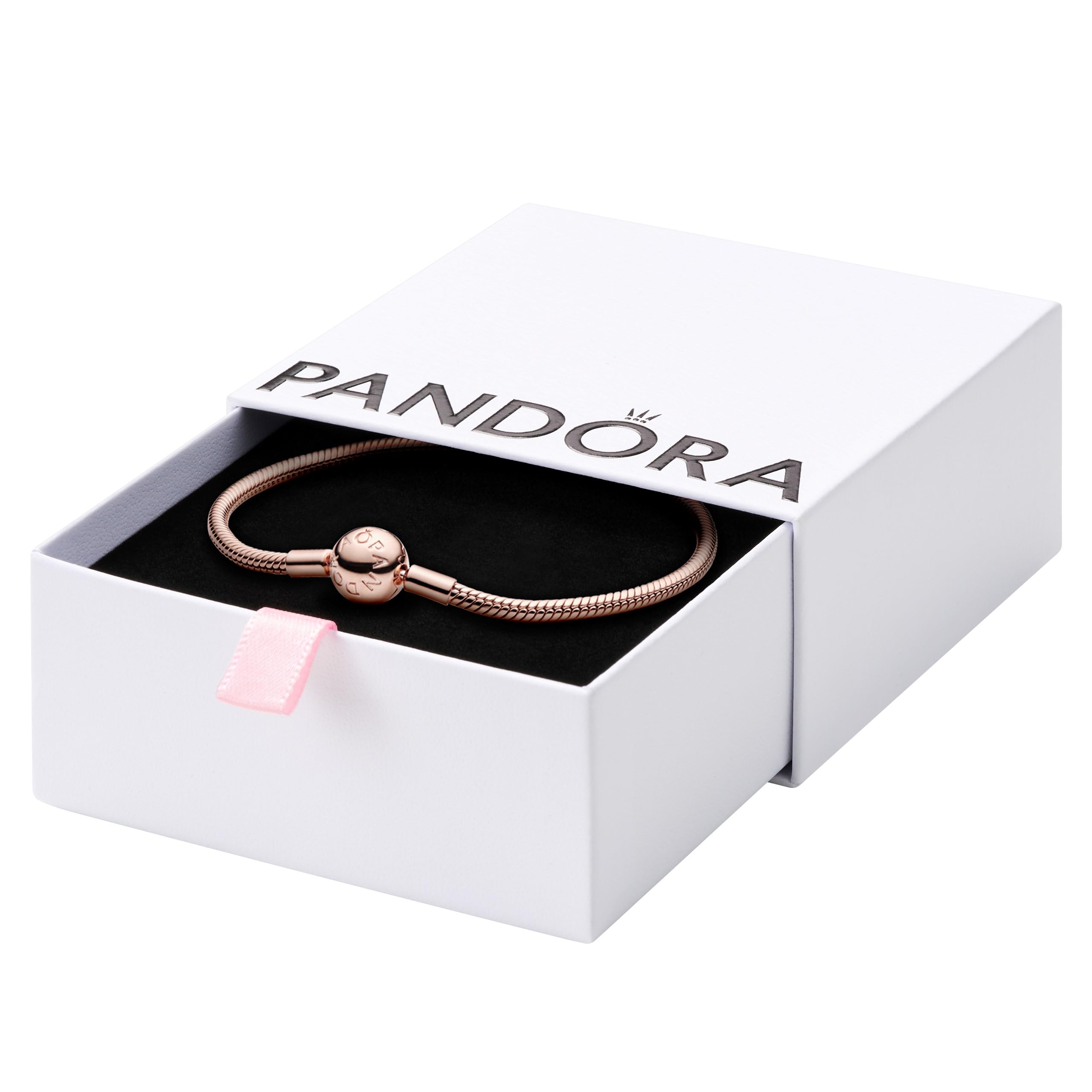 Foto 1 | Pulsera Pandora Moments Snake Chain En Oro Rosa Para Mujer - Venta Internacional.