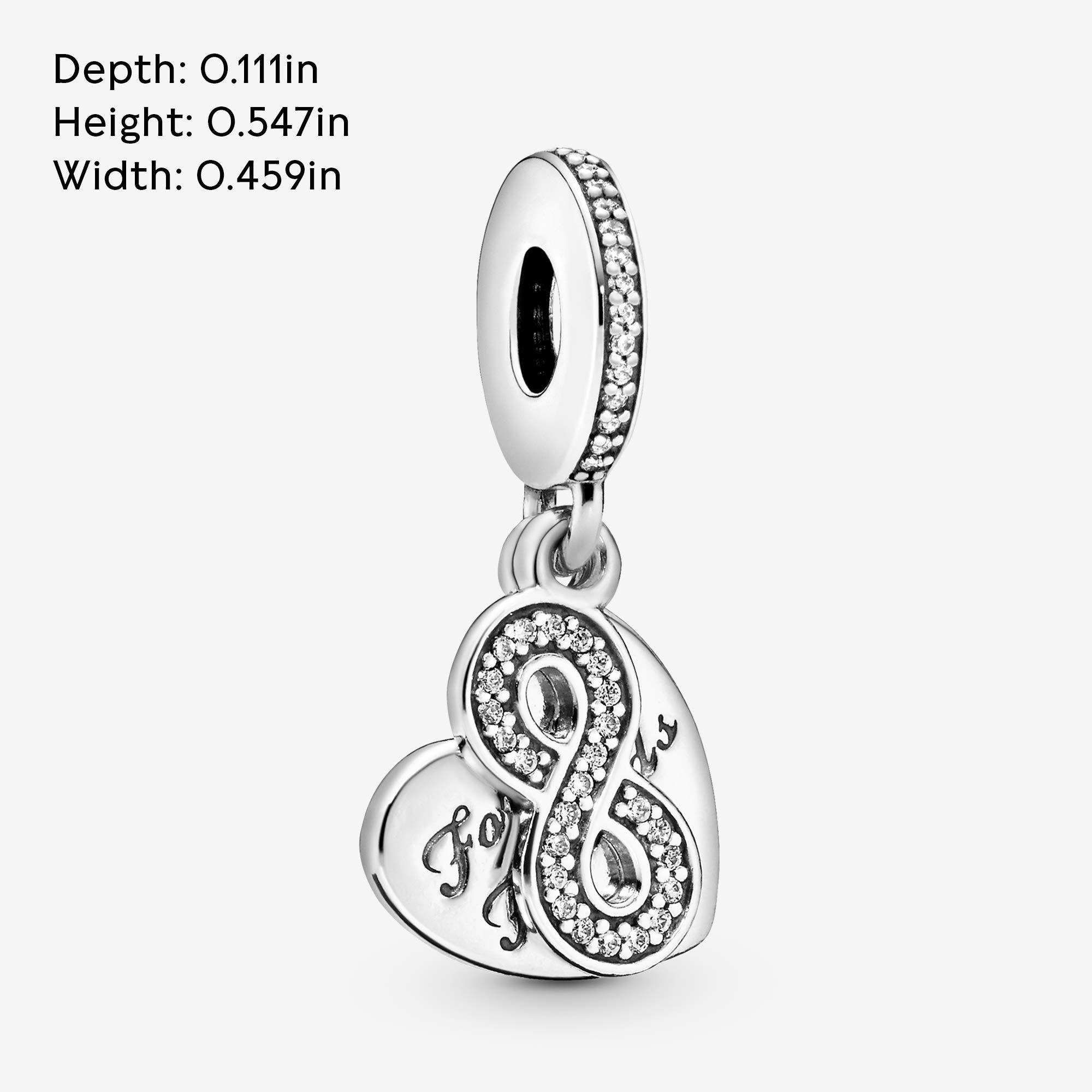 Foto 7 pulgar | Colgante Con Forma De Corazón Pandora Forever Friends, Plata De Ley - Venta Internacional.