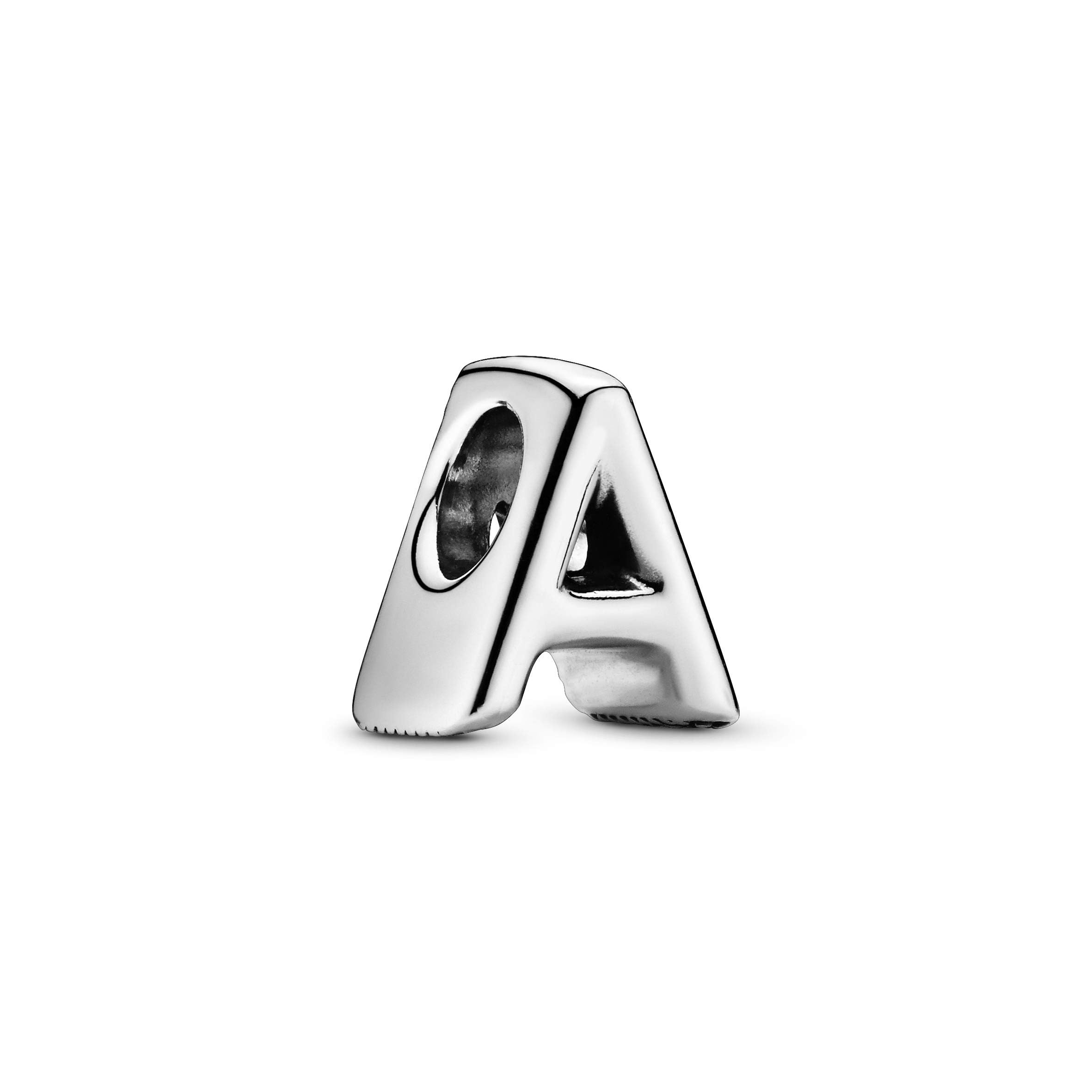 Foto 3 pulgar | Abalorio Pandora Con La Letra A Del Alfabeto En Plata De Ley - Venta Internacional.