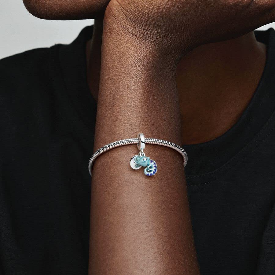Foto 3 | Charm Pandora, Camaleón Que Cambia De Color, Plata De Ley - Venta Internacional.