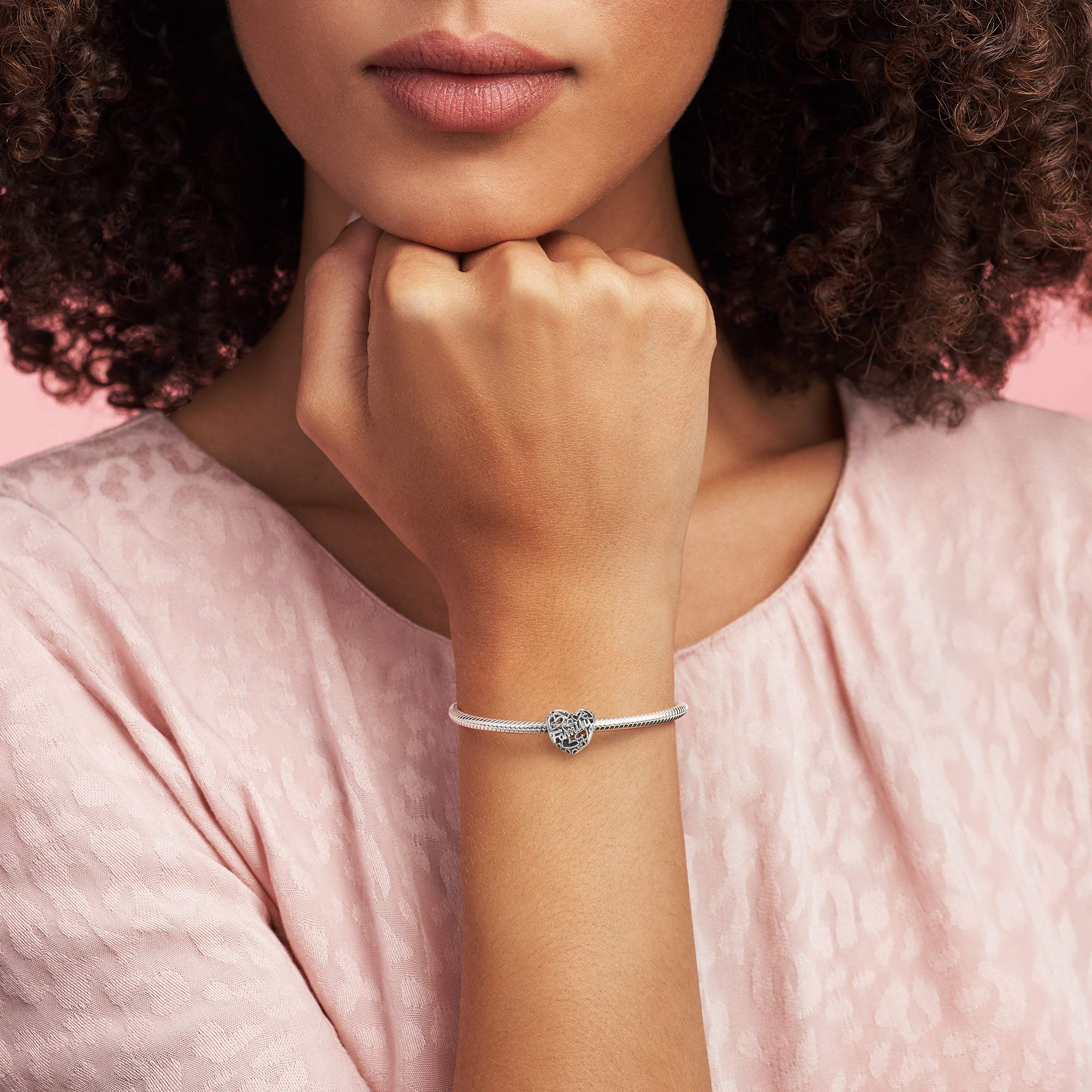 Foto 4 | Pulsera De Plata De Ley Pandora Moments De Jewelry Bund - Venta Internacional.