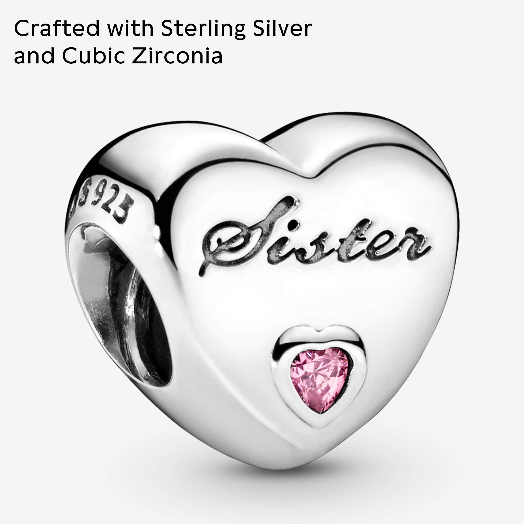 Foto 5 pulgar | Pulsera Pandora Sister's Love De Plata De Ley Con Circonita Cúbica - Venta Internacional.