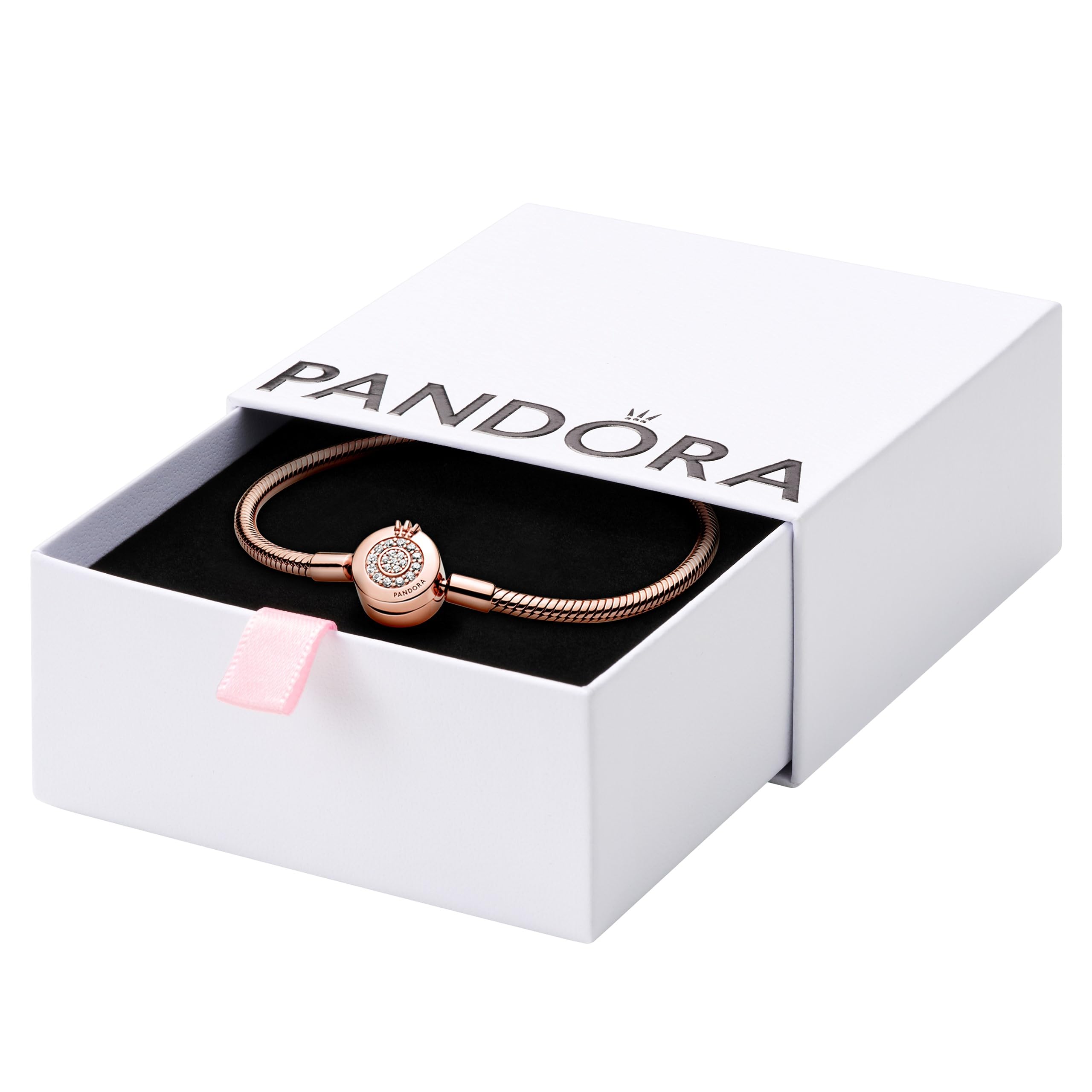 Foto 2 pulgar | Pulsera Pandora Moments Sparkling Crown O Con Cierre Pavé - Venta Internacional.