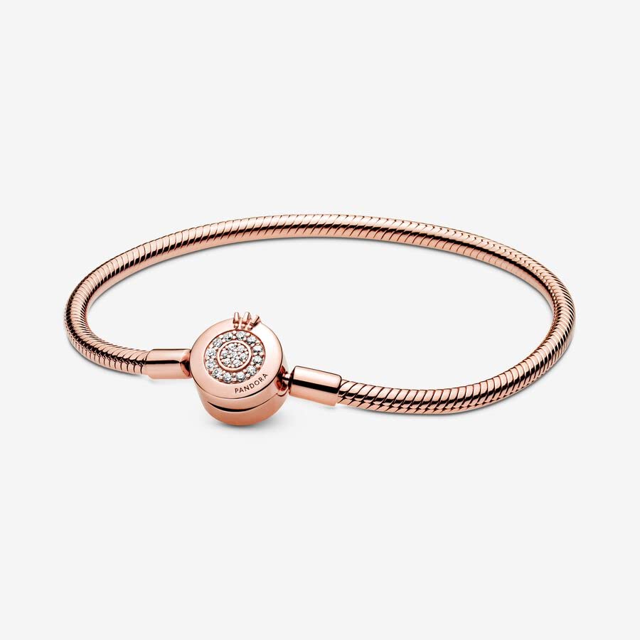 Foto 3 pulgar | Pulsera Pandora Moments Sparkling Crown O Con Cierre Pavé - Venta Internacional.