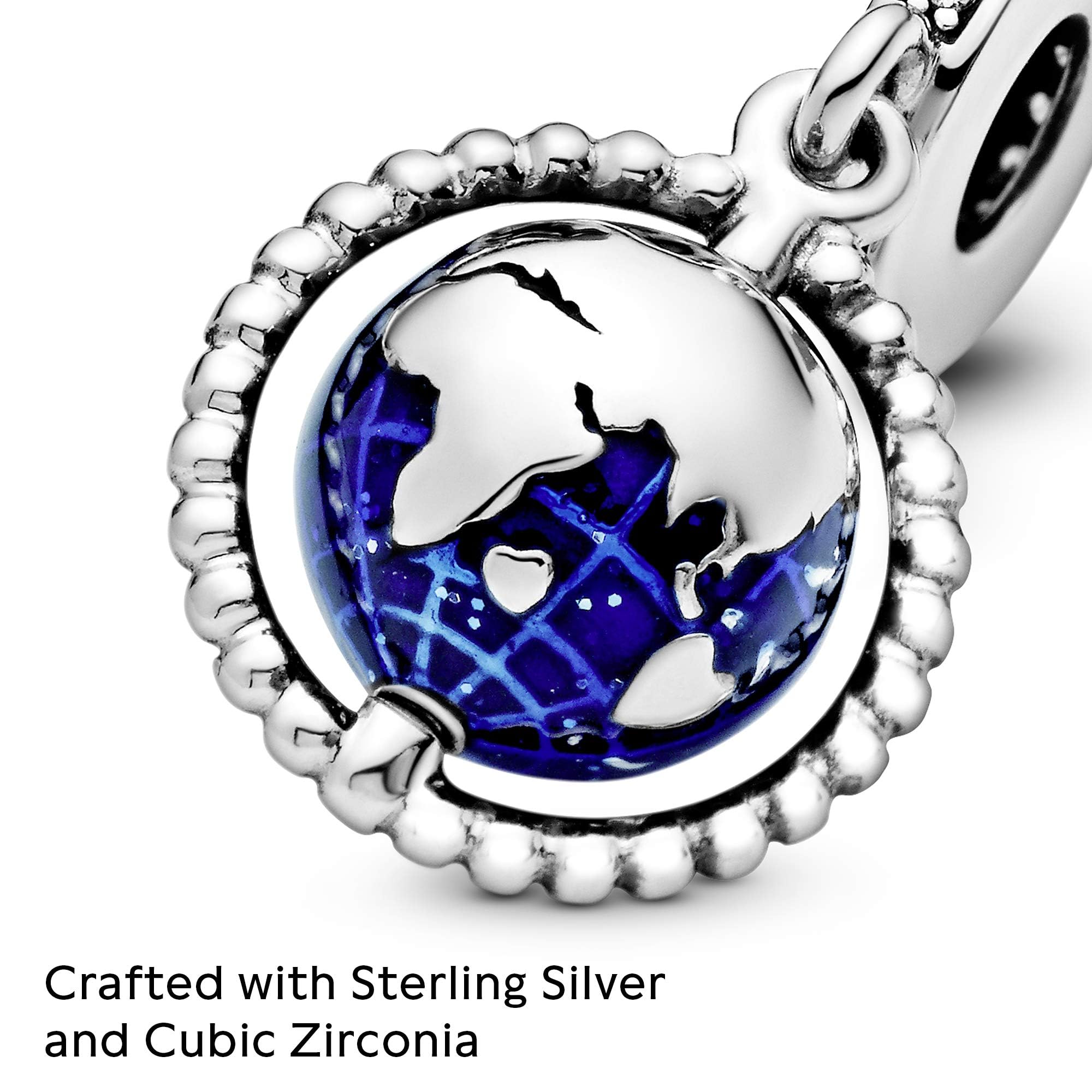 Foto 4 | Colgante Con Forma De Globo Giratorio Pandora, Plata De Ley - Venta Internacional.