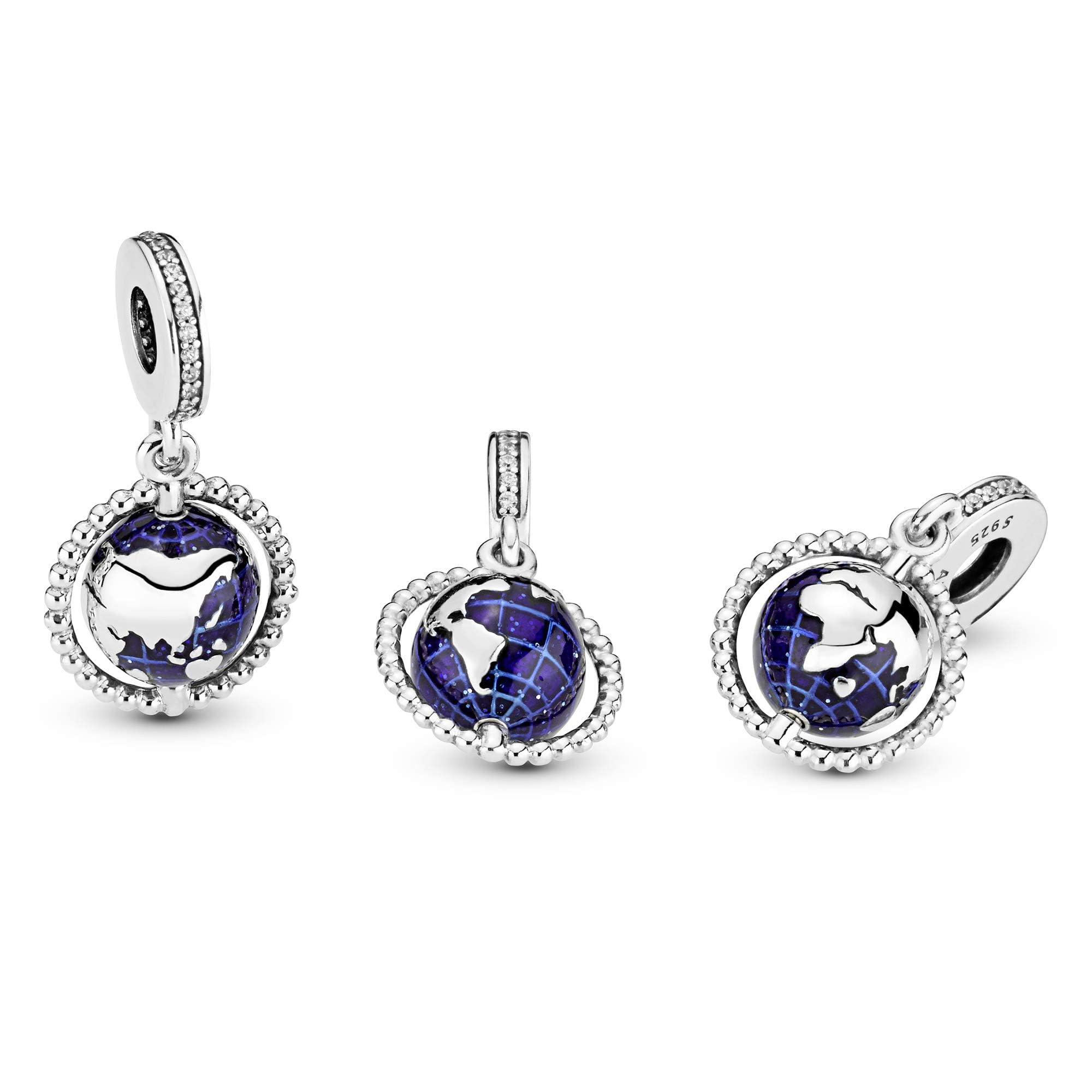 Foto 7 | Colgante Con Forma De Globo Giratorio Pandora, Plata De Ley - Venta Internacional.