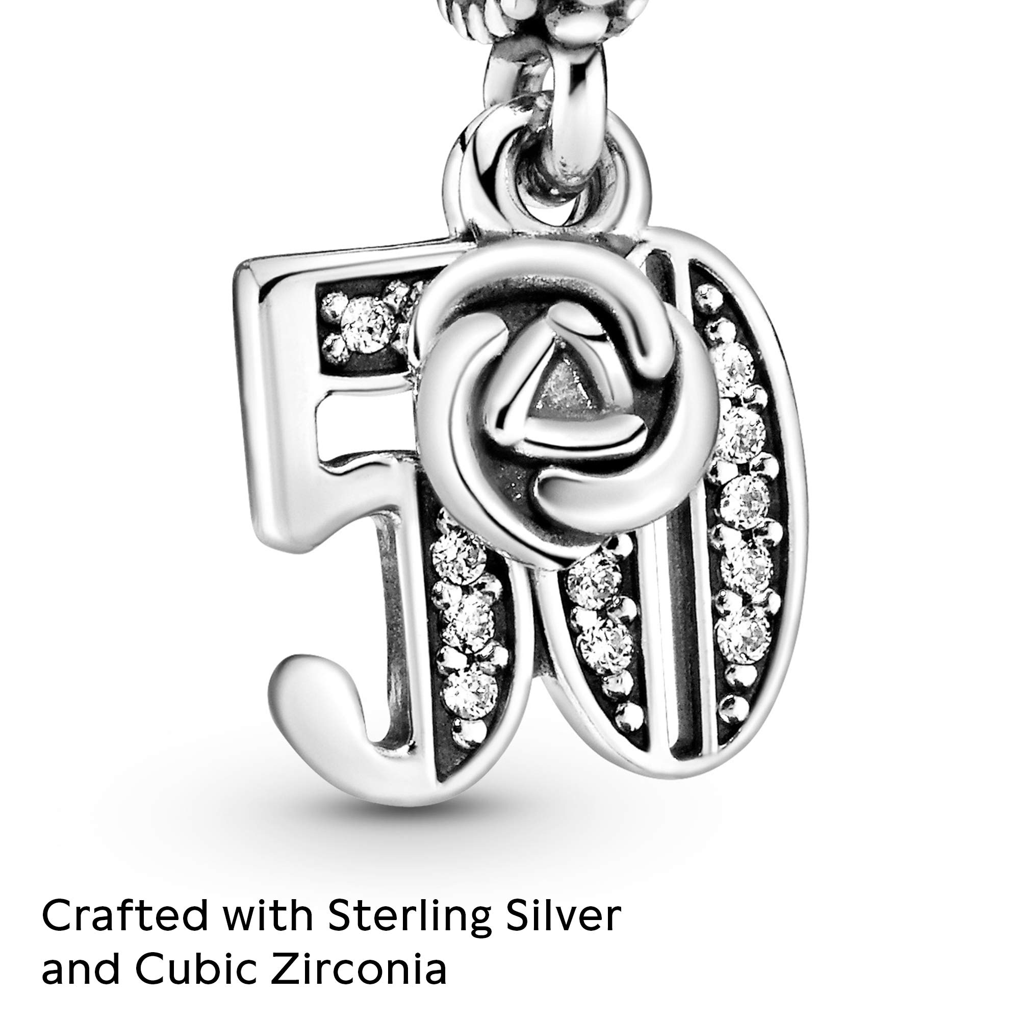 Foto 5 pulgar | Colgante De Plata De Ley Charm Pandora Para La Celebración Del 50 Aniversario - Venta Internacional.