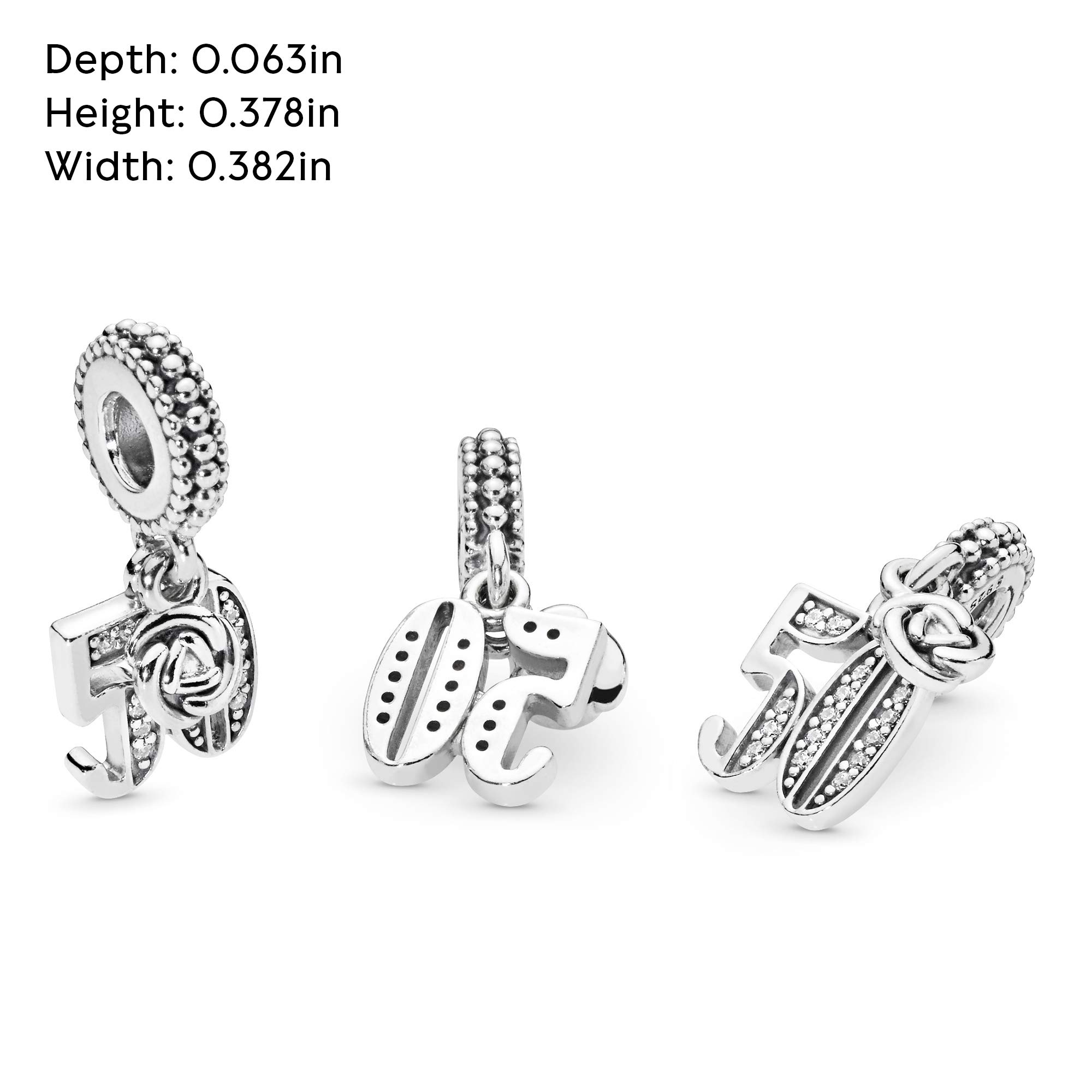 Foto 6 | Colgante De Plata De Ley Charm Pandora Para La Celebración Del 50 Aniversario - Venta Internacional.