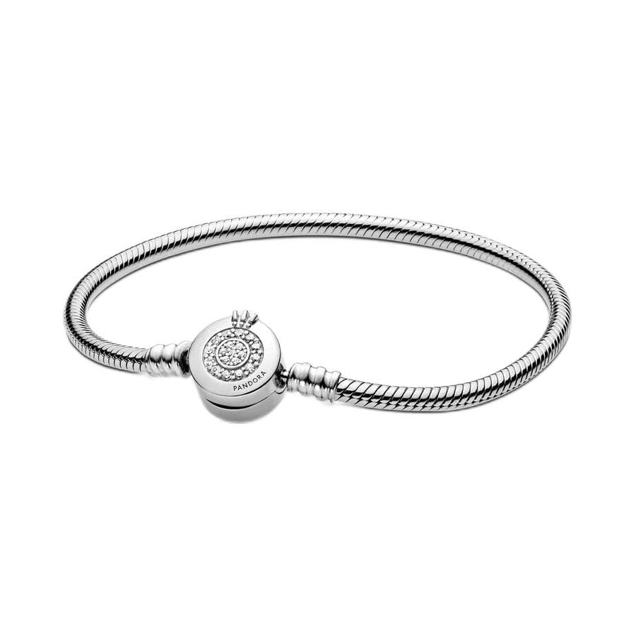 Foto 2 pulgar | Pulsera Pandora Moments Sparkling Crown O Con Cierre Pavé - Venta Internacional.