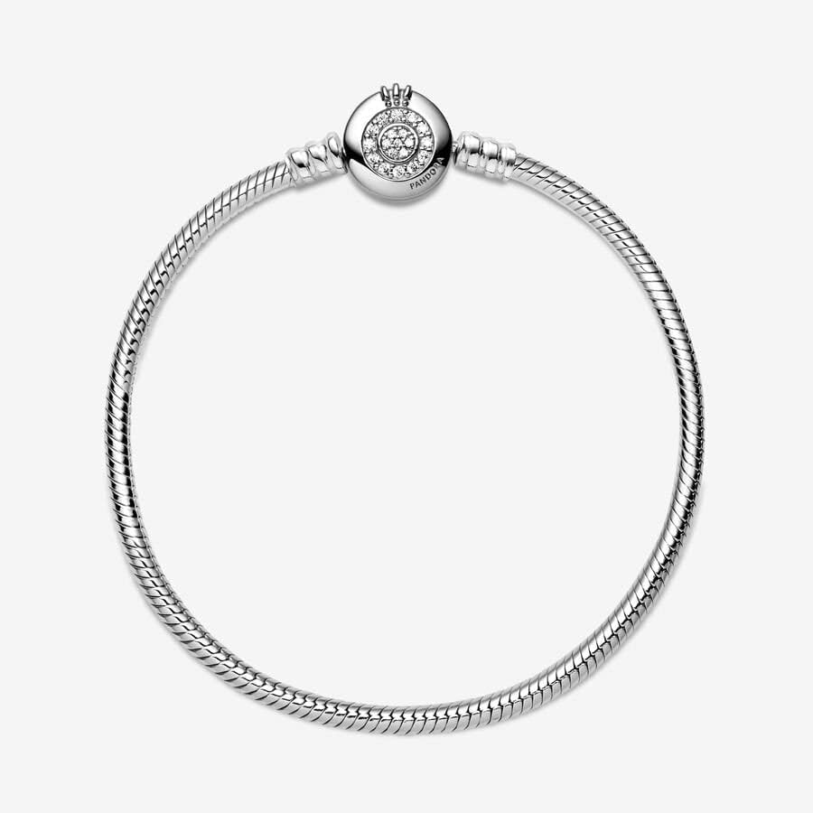 Foto 5 pulgar | Pulsera Pandora Moments Sparkling Crown O Con Cierre Pavé - Venta Internacional.