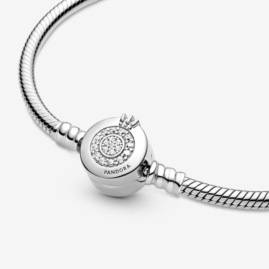 Foto 6 pulgar | Pulsera Pandora Moments Sparkling Crown O Con Cierre Pavé - Venta Internacional.
