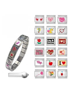 Foto 3 | Pulsera Italian Charm Rosa + Gratis Termo Güish De Regalo