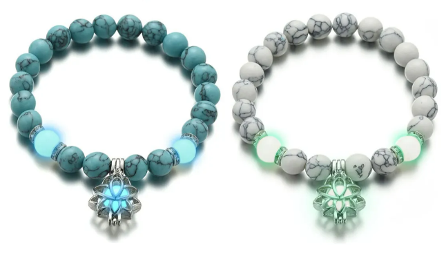Foto 2 pulgar | Xtellar Par Pulsera Luminosa De Flor De Loto Para Parejas Brilla
