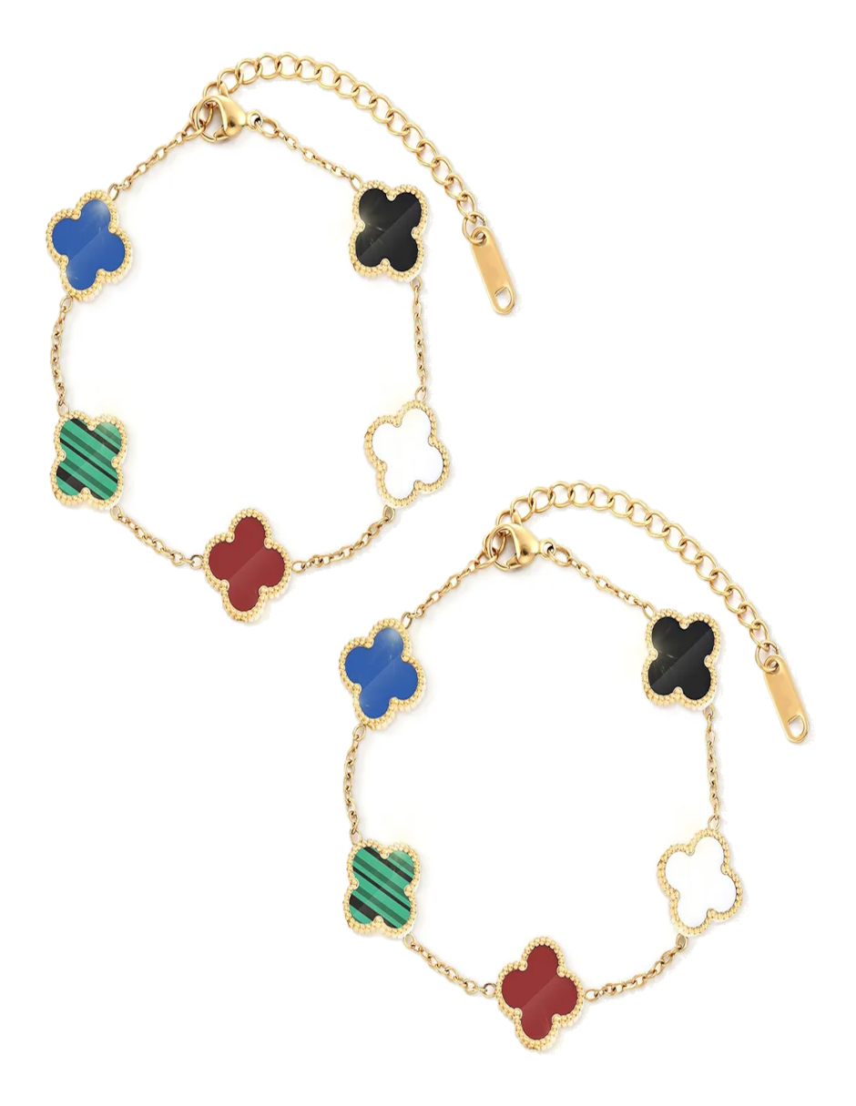 Foto 3 pulgar | Pulsera Trébol Colores + Gratis Termo Güish De Regalo