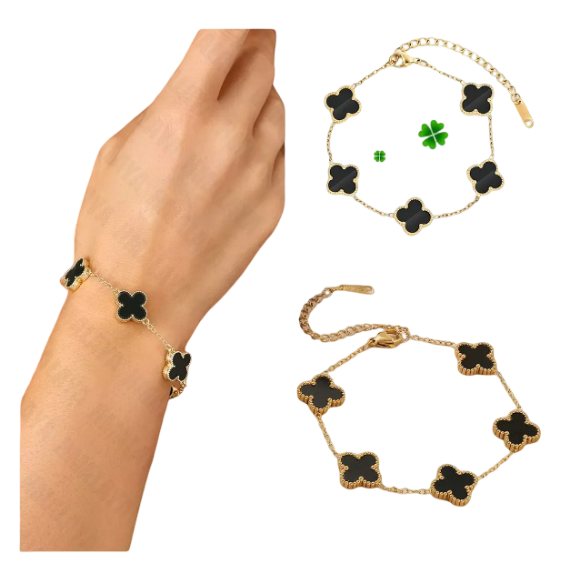 Foto 4 pulgar | 2 Xtellar Pulsera Trébol Cuatro Acero Inoxidable Regalo Novia Mujer