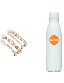 Foto 1 | 4pzs Pulsera De Perlas + Gratis Termo Güish De Regalo