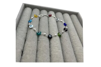 Foto 3 | Pulsera Xtellar Ojo Turco Plata 925