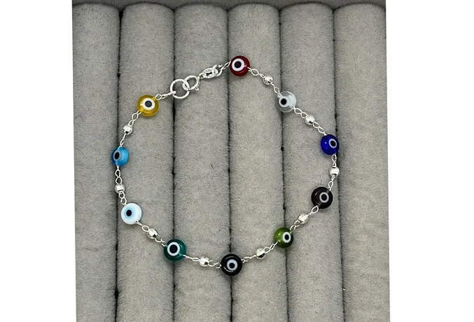 Foto 5 pulgar | Pulsera Xtellar Ojo Turco Plata 925