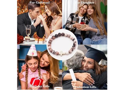 Foto 4 | Pulsera Xtellar De Parejas Natural Caballero Para Mujeres Hombres