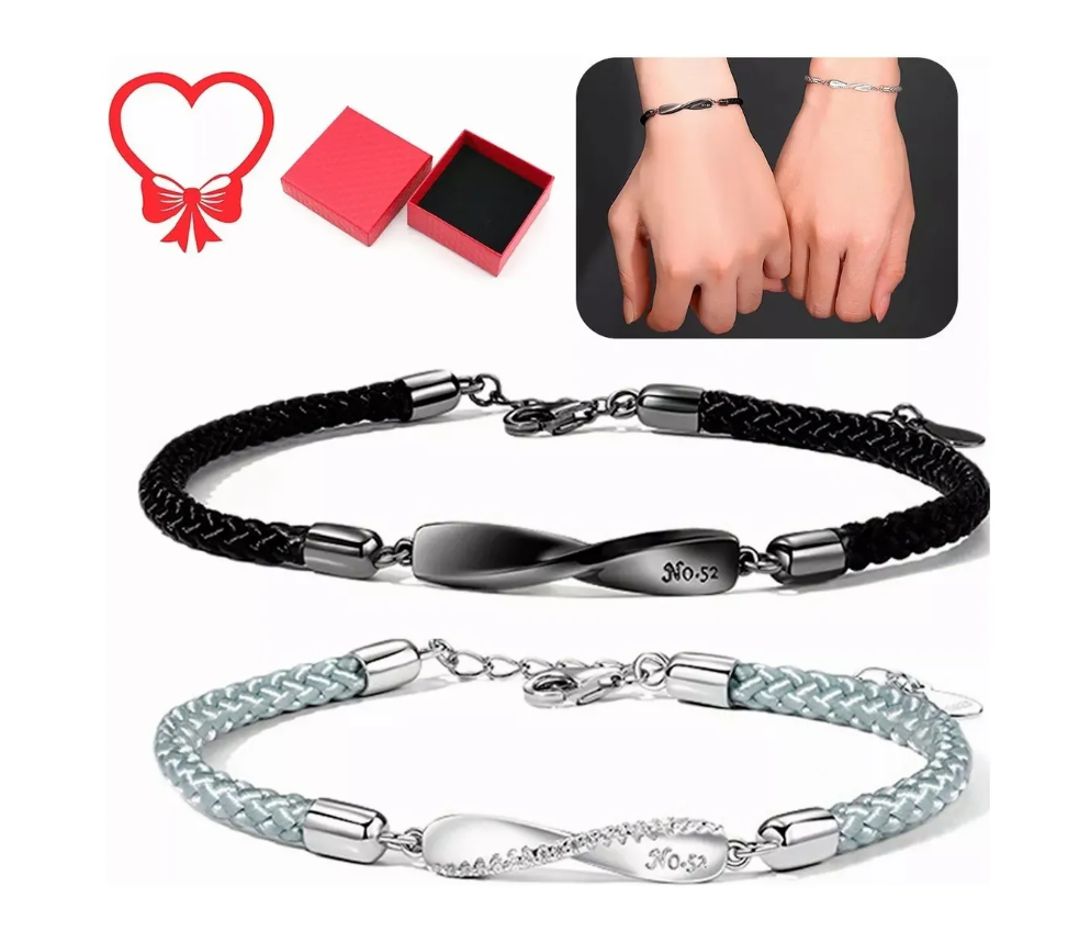 Foto 2 | 2pulseras Pareja Regalo Mujer Hombres El Bucle De Möbius