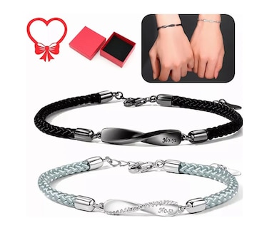 Foto 2 | 2pulseras Pareja Regalo Mujer Hombres El Bucle De Möbius