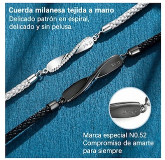 Foto 4 | 2pulseras Pareja Regalo Mujer Hombres El Bucle De Möbius