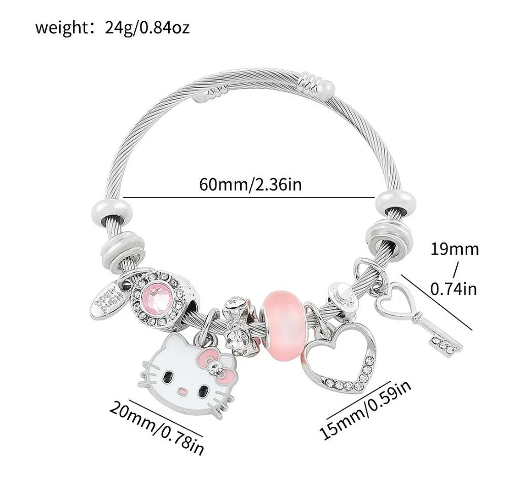 Foto 3 pulgar | Hello Kitty Collar + Pulsera Accesorios