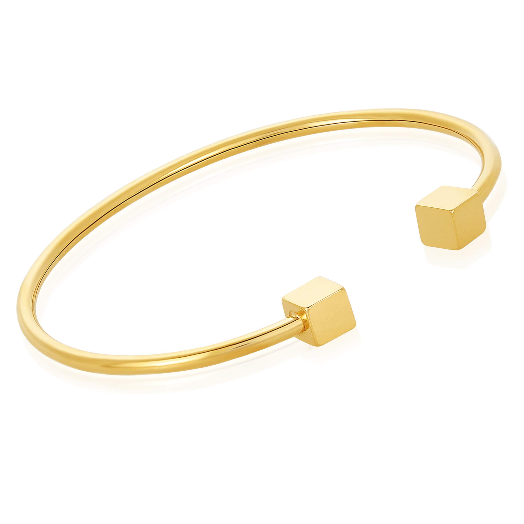 Foto 2 pulgar | Brazalete West Coast Jewelry Elya De Acero Inoxidable Chapado En Oro - Venta Internacional.