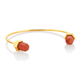 Foto 1 | Brazalete West Coast Jewelry Elya De Imitación Coral En Tono Dorado - Venta Internacional.