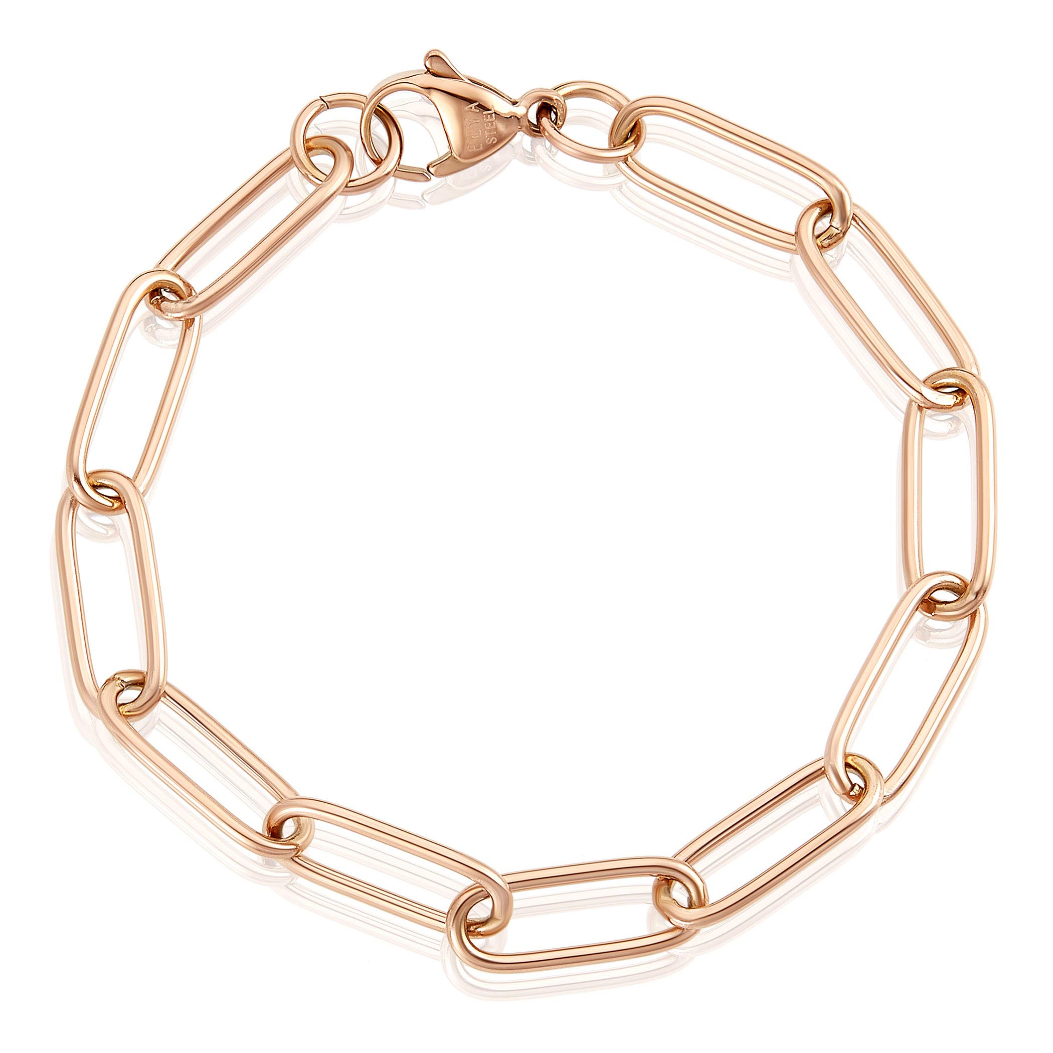 Foto 1 | Pulsera West Coast Jewelry En Oro Rosa Y Acero Inoxidable De 7 Mm - Venta Internacional.