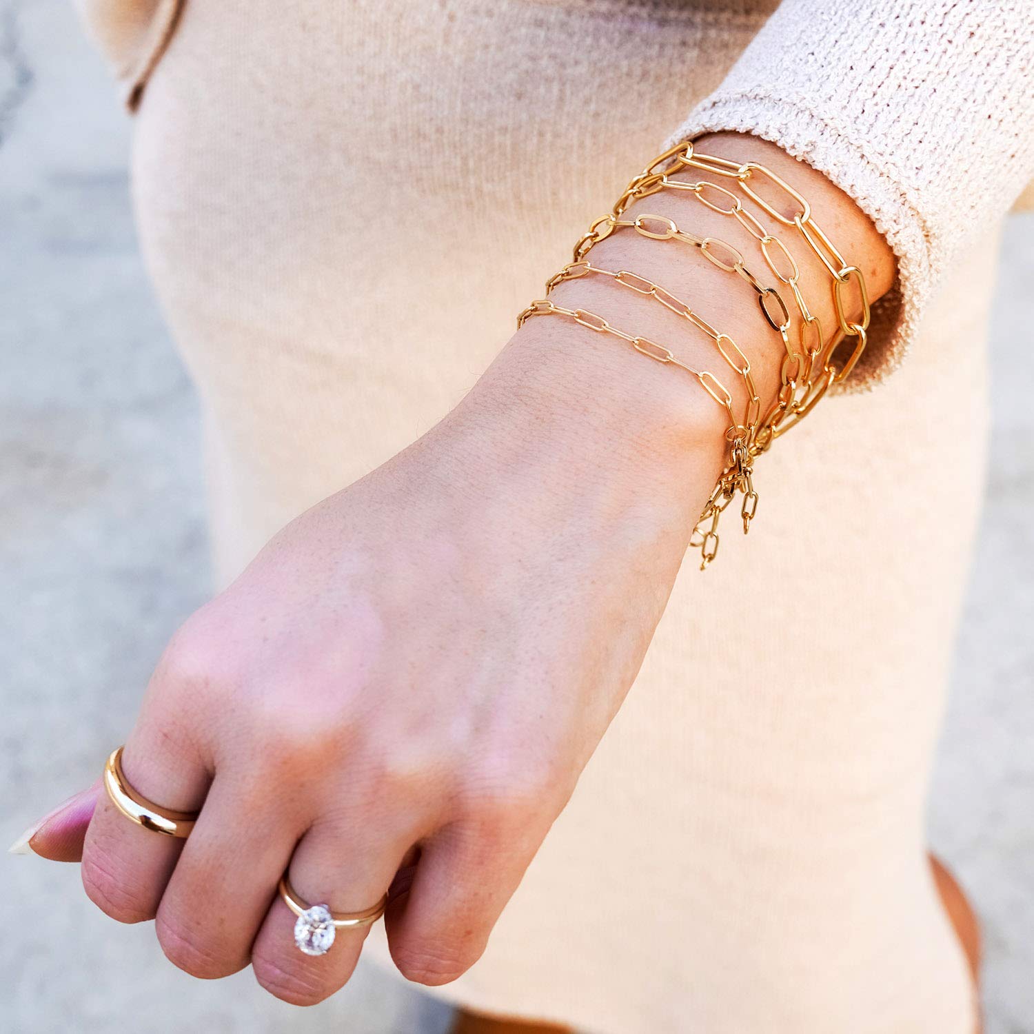 Foto 4 | Pulsera West Coast Jewelry En Oro Rosa Y Acero Inoxidable De 7 Mm - Venta Internacional.