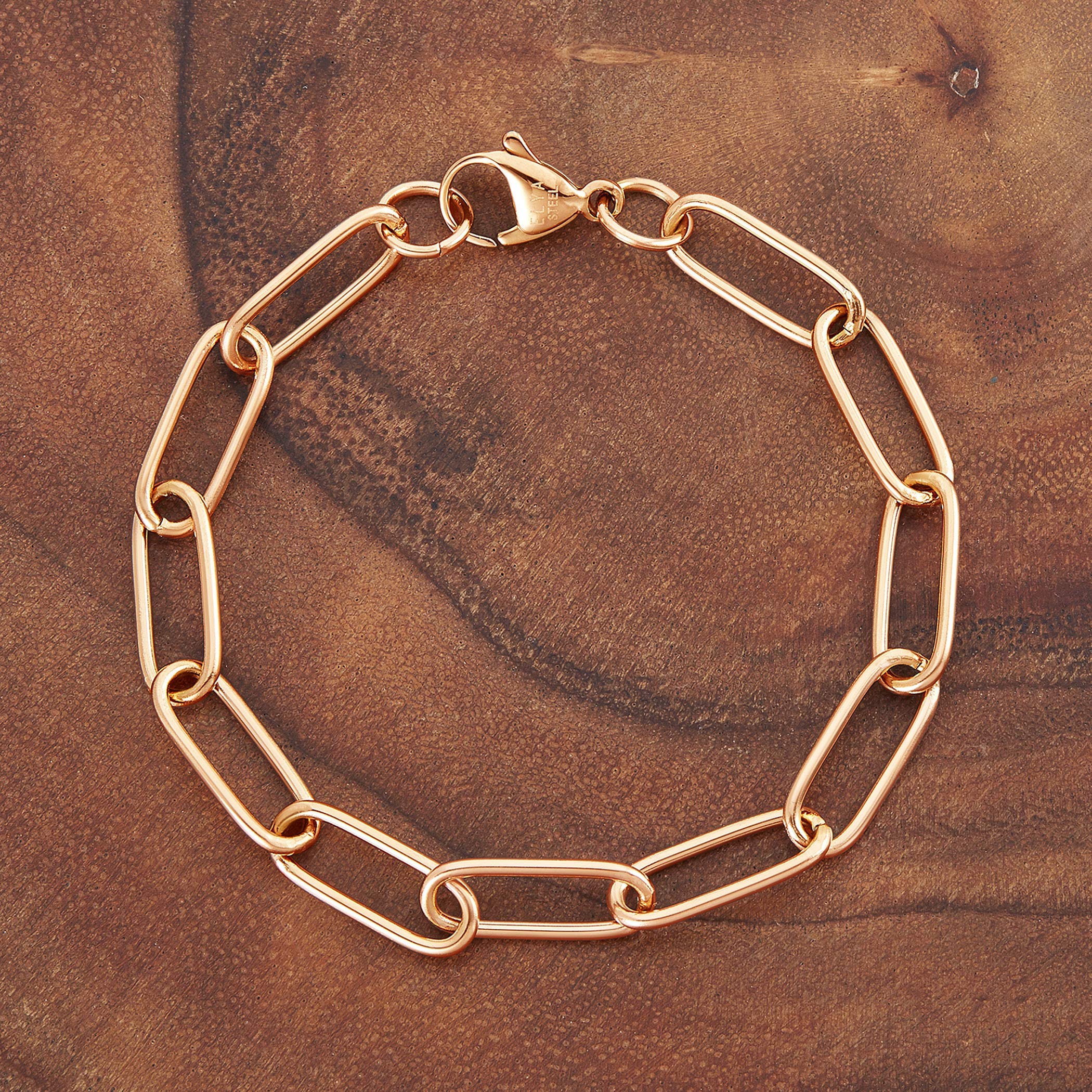 Foto 6 | Pulsera West Coast Jewelry En Oro Rosa Y Acero Inoxidable De 7 Mm - Venta Internacional.