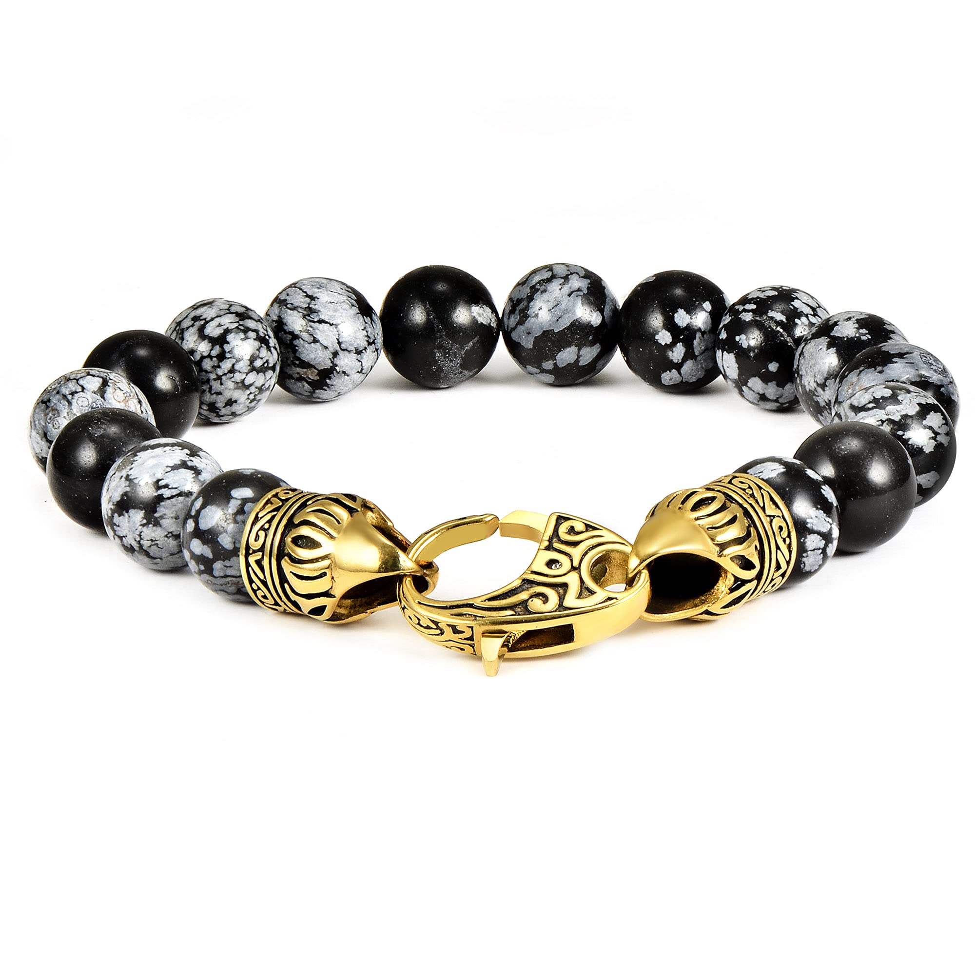 Foto 2 pulgar | Pulsera Crisol Con Forma De Copo De Nieve, Ágata, Chapada En Oro Envejecido - Venta Internacional.