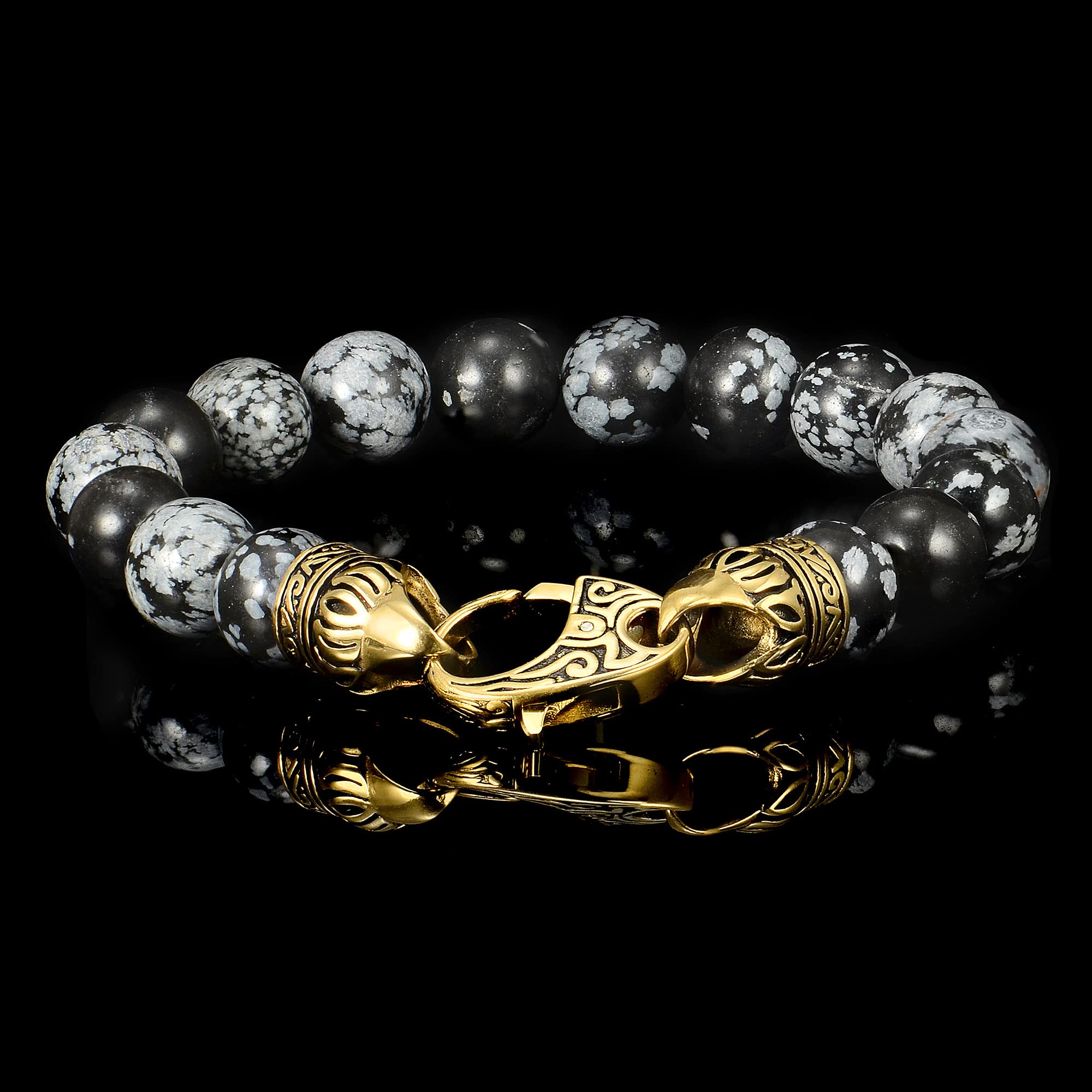 Foto 5 pulgar | Pulsera Crisol Con Forma De Copo De Nieve, Ágata, Chapada En Oro Envejecido - Venta Internacional.