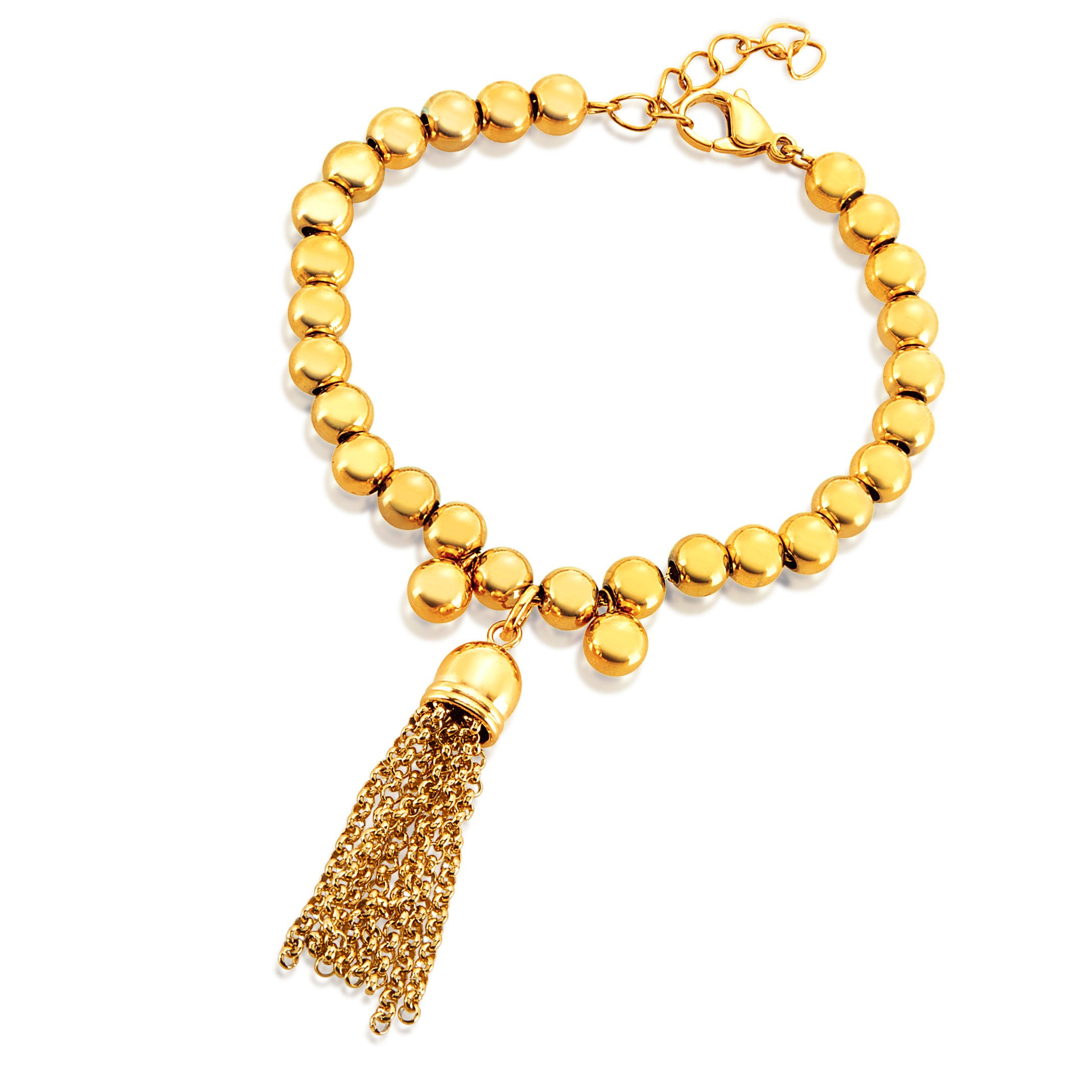 Foto 2 pulgar | Pulsera West Coast Jewelry Con Borlas De Acero Inoxidable - Venta Internacional.