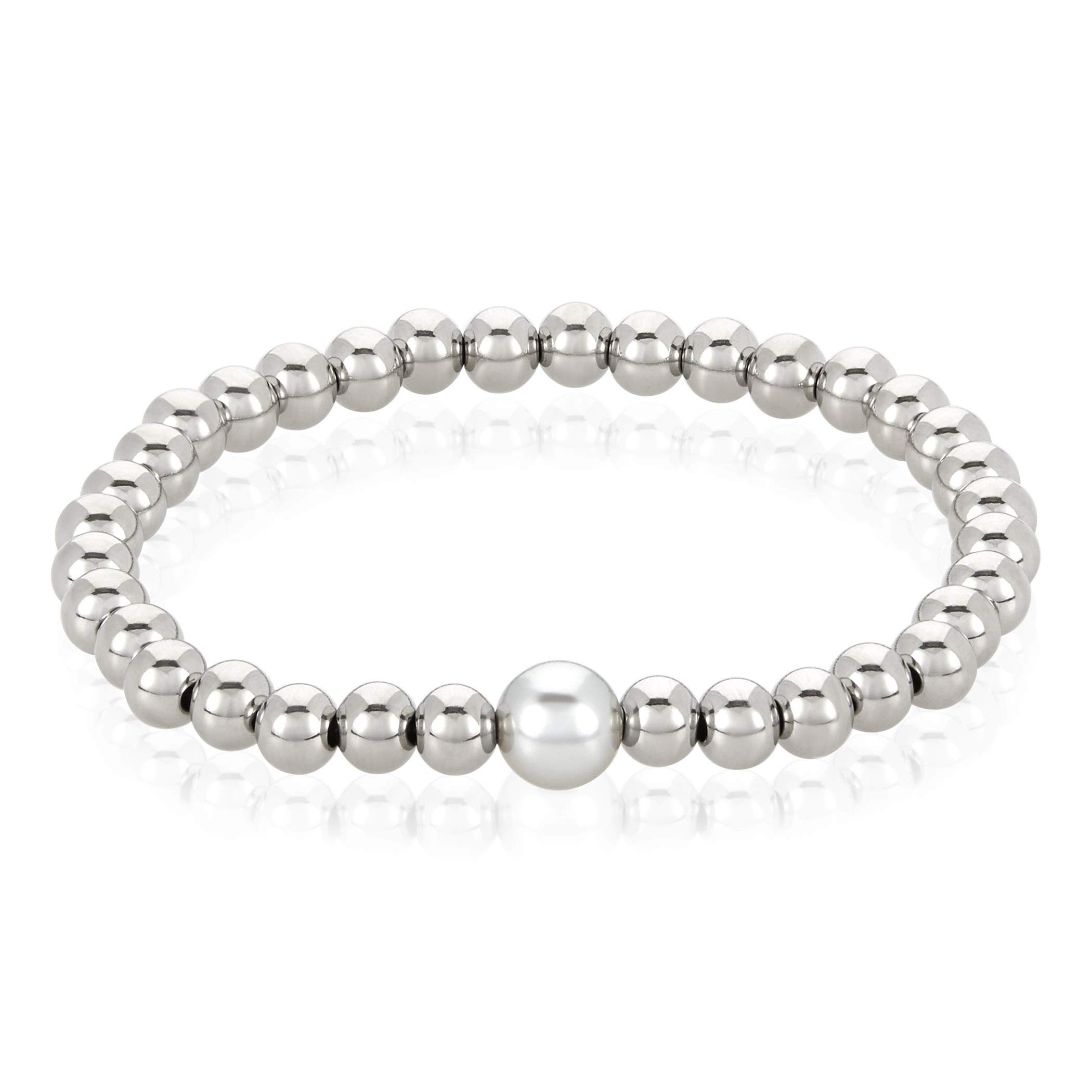 Foto 1 | Pulsera West Coast Jewelry Elya, Perla De Cristal Gris Claro - Venta Internacional.