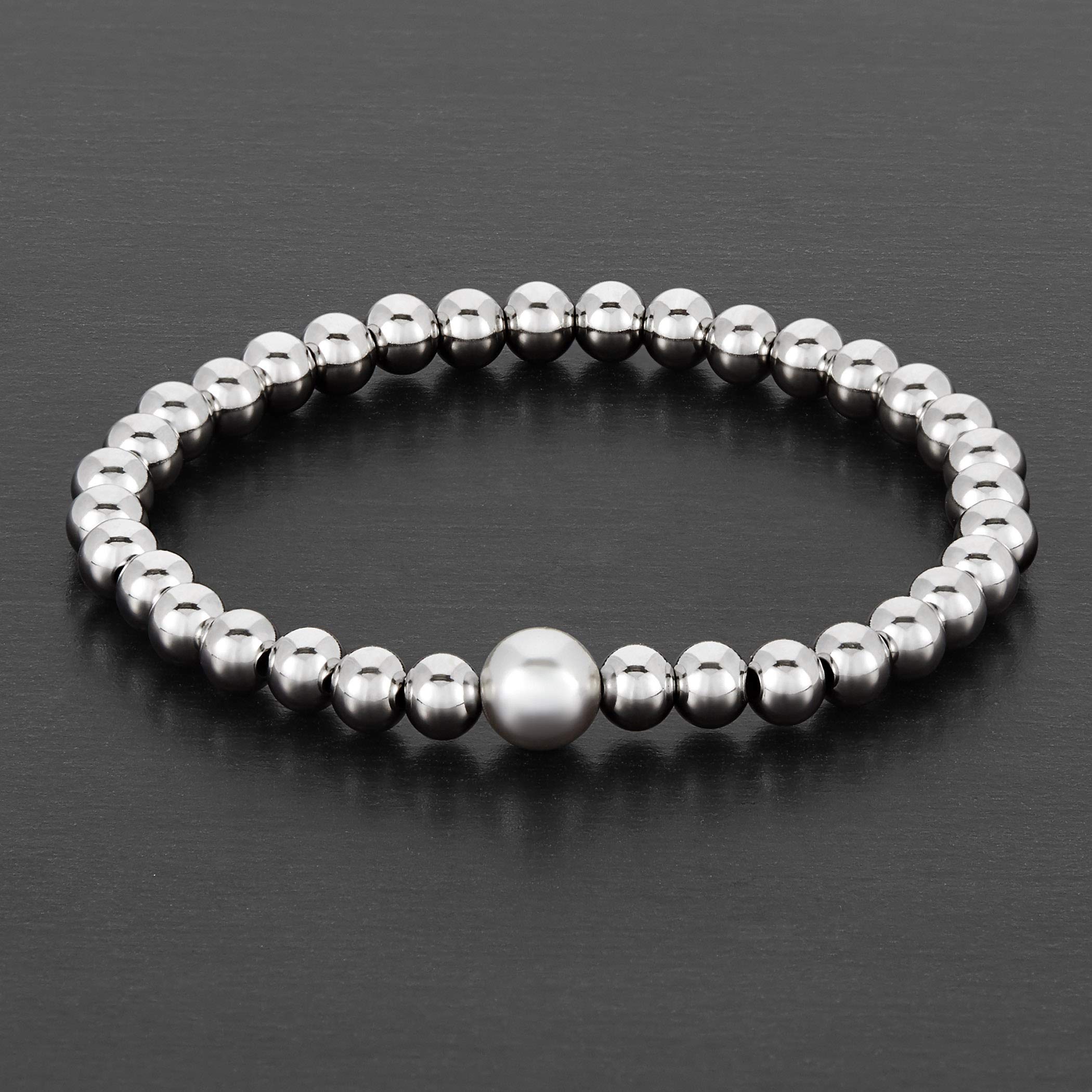 Foto 4 | Pulsera West Coast Jewelry Elya, Perla De Cristal Gris Claro - Venta Internacional.