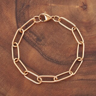 Foto 6 | Pulsera West Coast Jewelry De Acero Inoxidable Chapado En Oro Rosa - Venta Internacional.