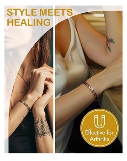 Foto 5 | 21cm Pulsera De Cobre Puro Mujer Terapia Magnético Para