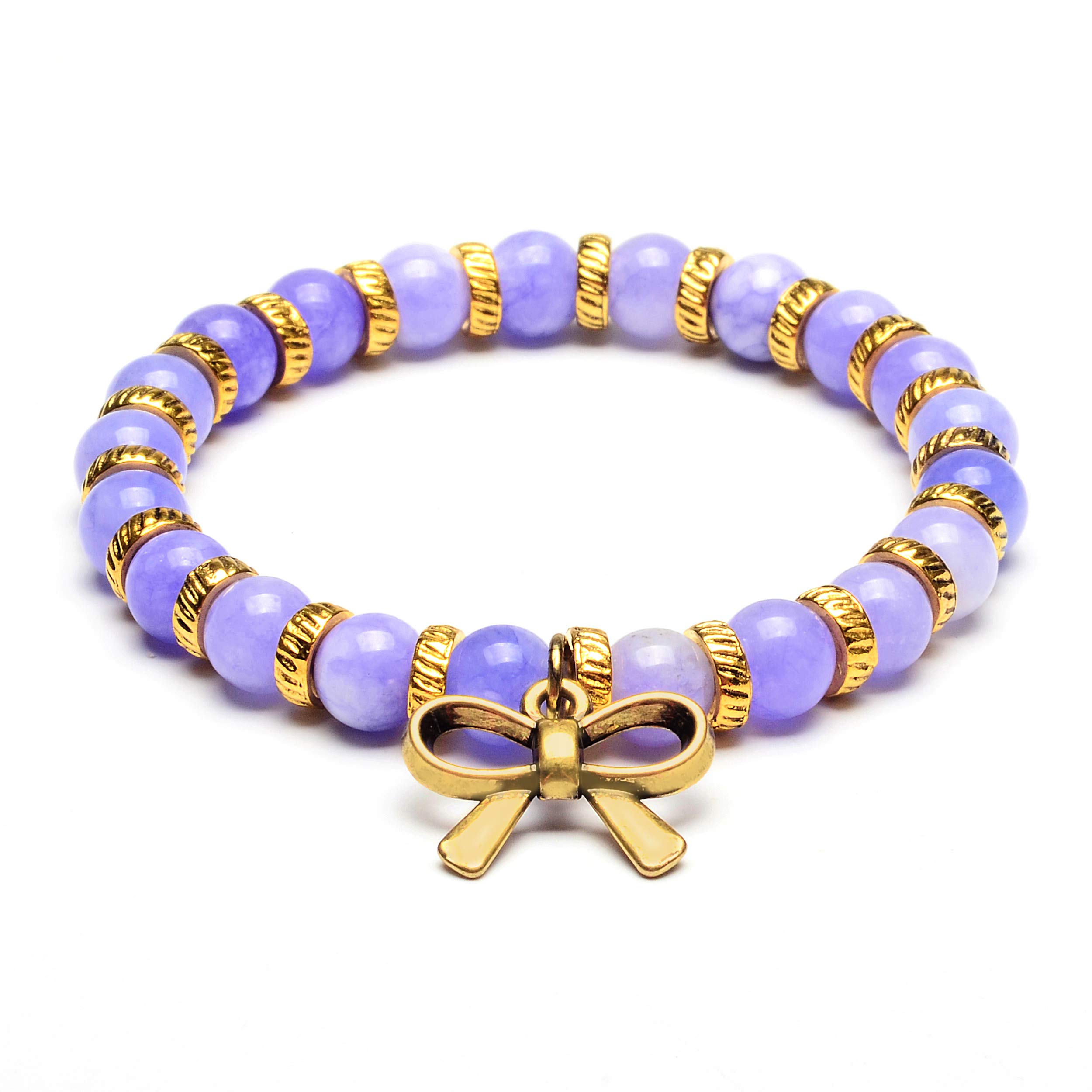 Foto 1 | Brazalete West Coast Jewelry Con Forma De Pajarita Con Piedra Lavanda Y Jade - Venta Internacional.