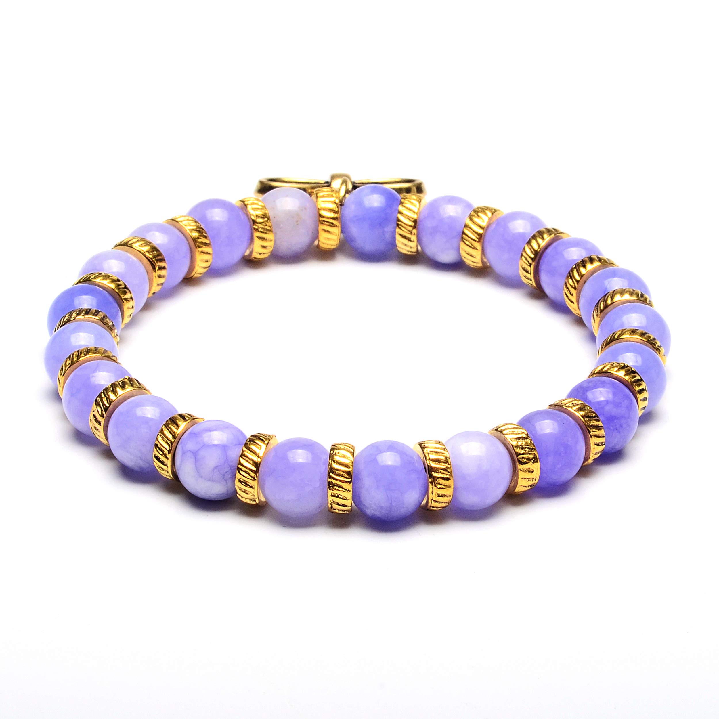 Foto 3 | Brazalete West Coast Jewelry Con Forma De Pajarita Con Piedra Lavanda Y Jade - Venta Internacional.