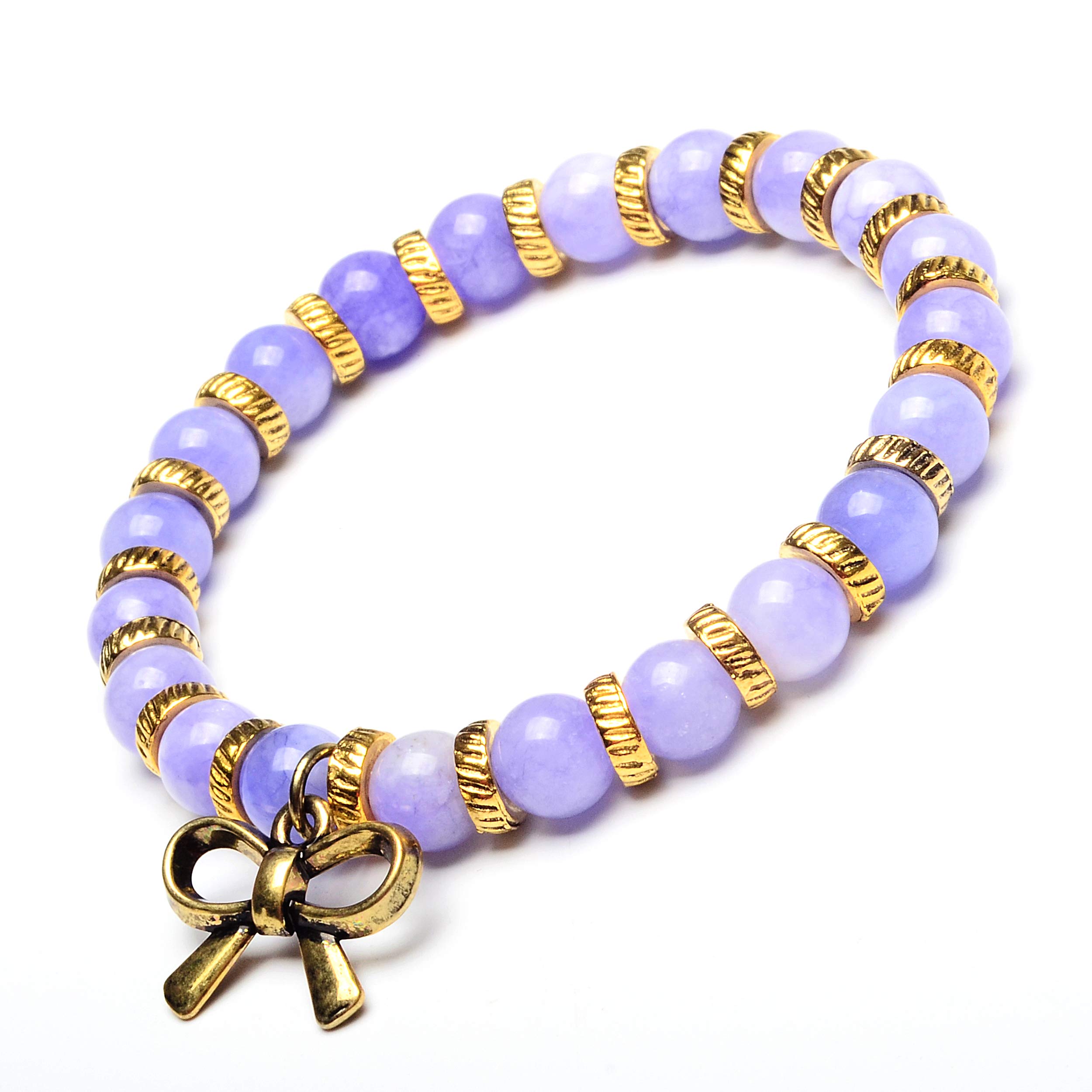 Foto 4 | Brazalete West Coast Jewelry Con Forma De Pajarita Con Piedra Lavanda Y Jade - Venta Internacional.