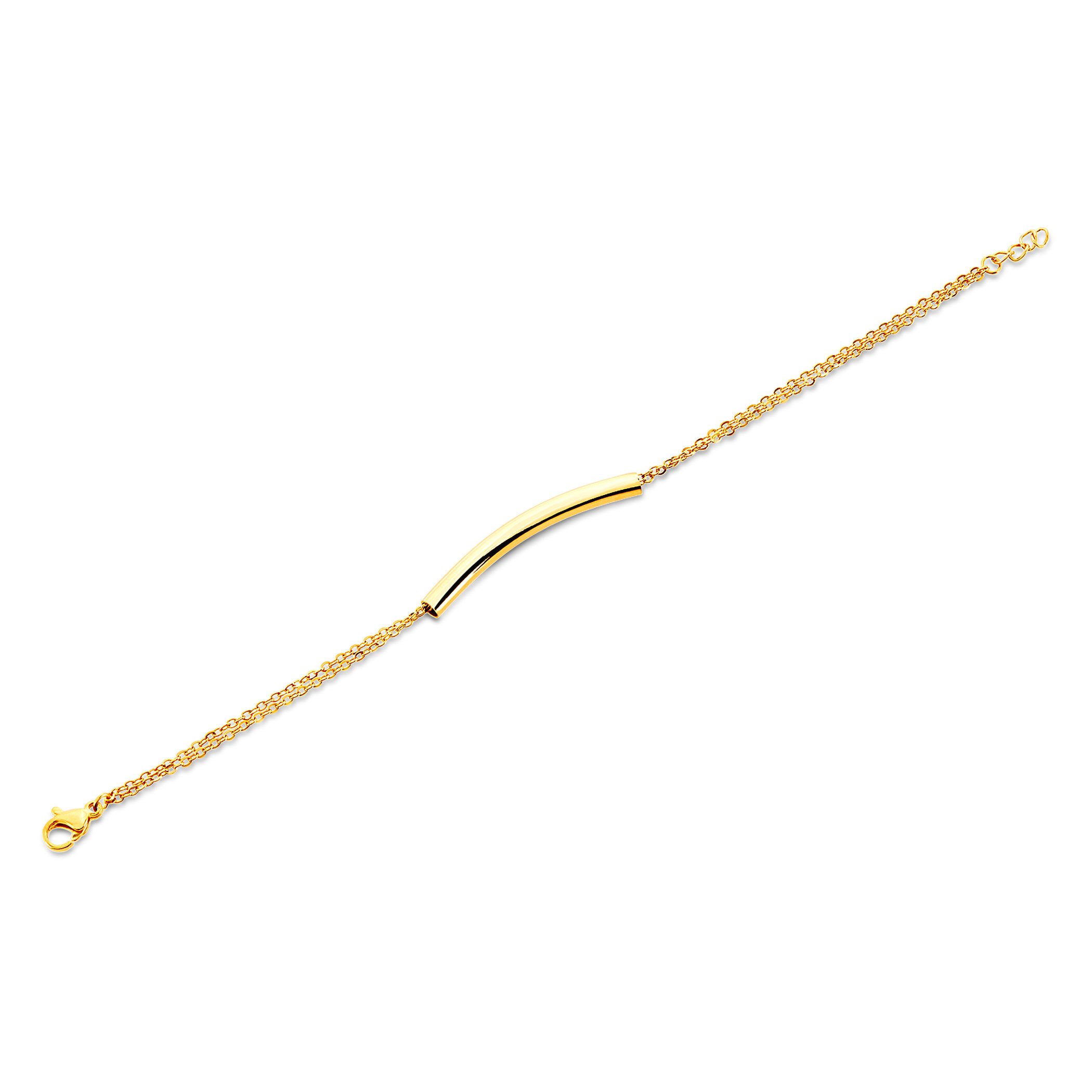 Foto 3 pulgar | Pulsera West Coast Jewelry De Acero Inoxidable Chapado En Oro - Venta Internacional.